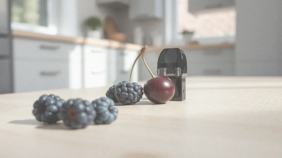 Jak smak Blue Razz Cherry jest reprezentowany w Pod - kartridżu?