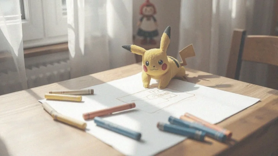 Jak pokolorować Pikachu po narysowaniu?