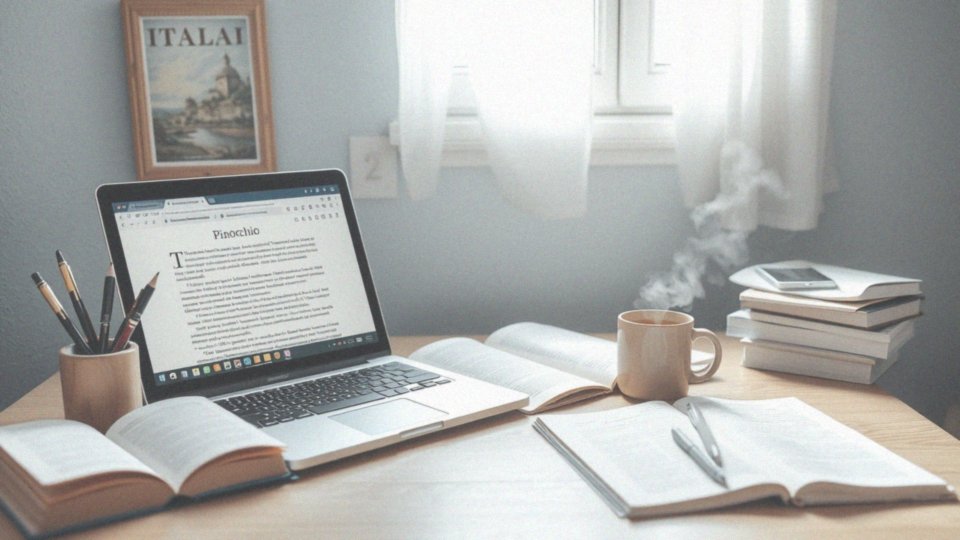 Jak znaleźć informacje do wypracowania na temat 'Pinokio'?