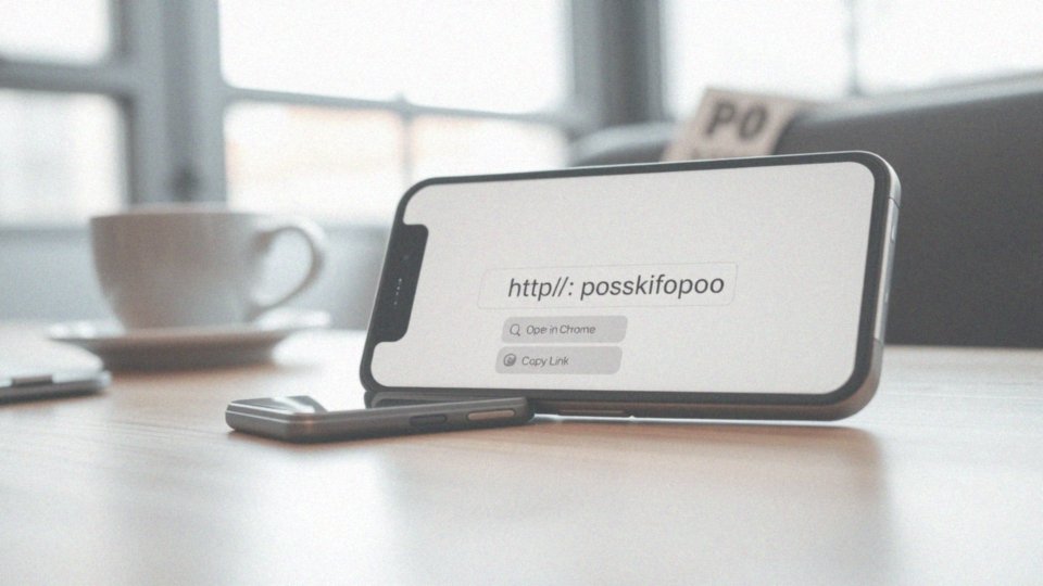 Jakie opcje otwierania linków są dostępne w telefonie?