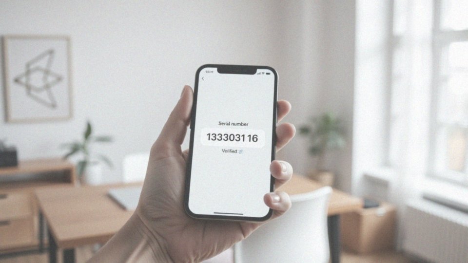 W jaki sposób weryfikacja numeru seryjnego zwiększa bezpieczeństwo urządzenia?